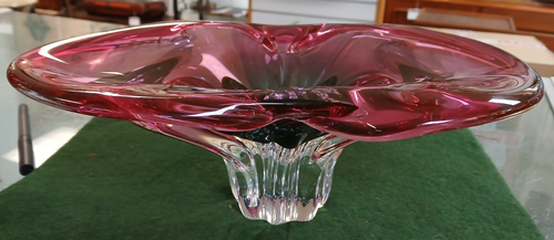 Mid Century Bohemia Chribska Pink Table Centre/Bowl by Josef Hospodka - Picture 5 of 7