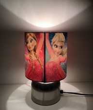 Frozen Ana and Elsa Pink Touch lamp -3 settingsGirls bedroom night light