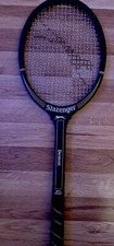 Vintage Black Slazenger Demon Wooden Tennis Racquet All Original
