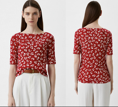 LAUREN RALPH LAUREN floral pattern blouse shirt blouse top shirt t-shirt tee L