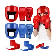 Kanayu 12 Pcs Kids Boxing Equipment Set Including Boxing Helmet and Gloves Ha...