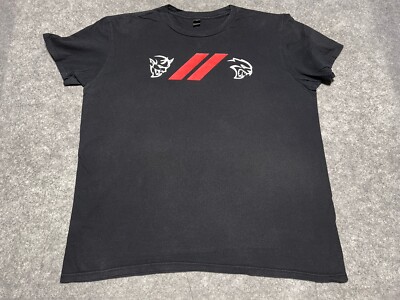 Anvil DODGE Challenger Charger Hell Cat DemonCat Racing Stripes Shirt XL