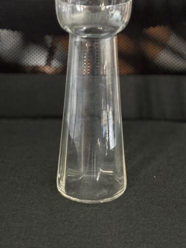 Hyazinthen Glas Vase Art Déco mundgeblasen gerippt alt Antik wunderschön - Bild 4 von 4