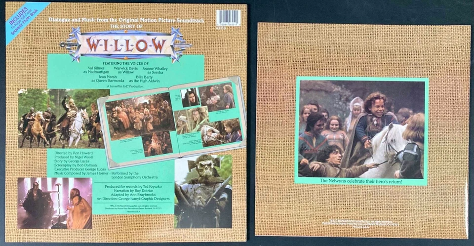 Willow 'Story of' US Vinyl LP First Pressing James Horner Ron Howard 1988 - Image 2 of 4