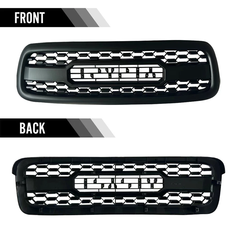 Front Grille Fits for 1st Gen Sequoia 2001 2002 2003 2004 W/Light Matte Black Foto 4 de 4
