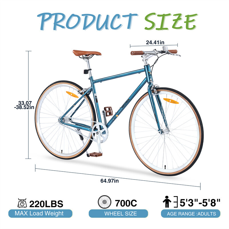 Wheel Single Speed Bike Size Chart Bike Wheel Size Guide Height