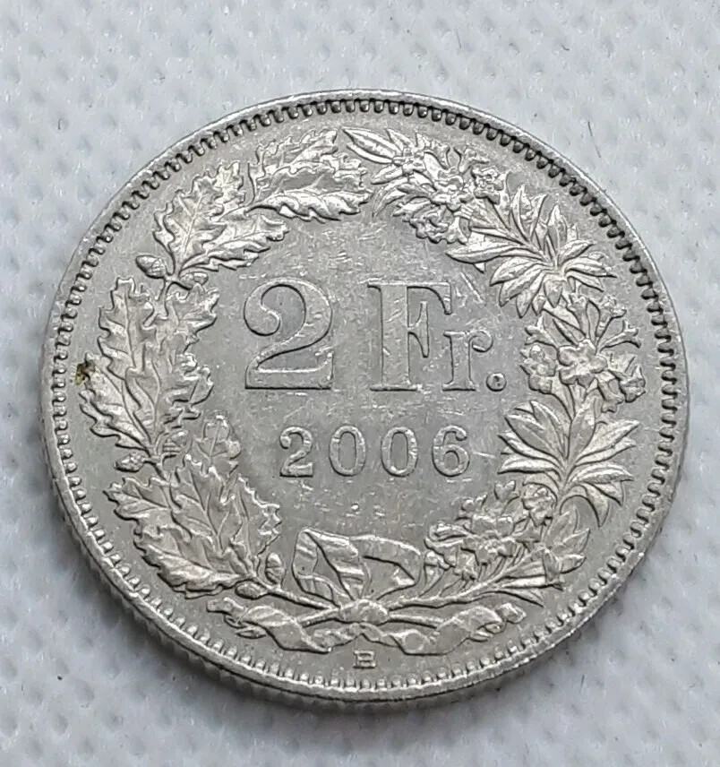Swiss franc, Switzerland coin, 2 Franc 2006. HELVETIA ! | eBay