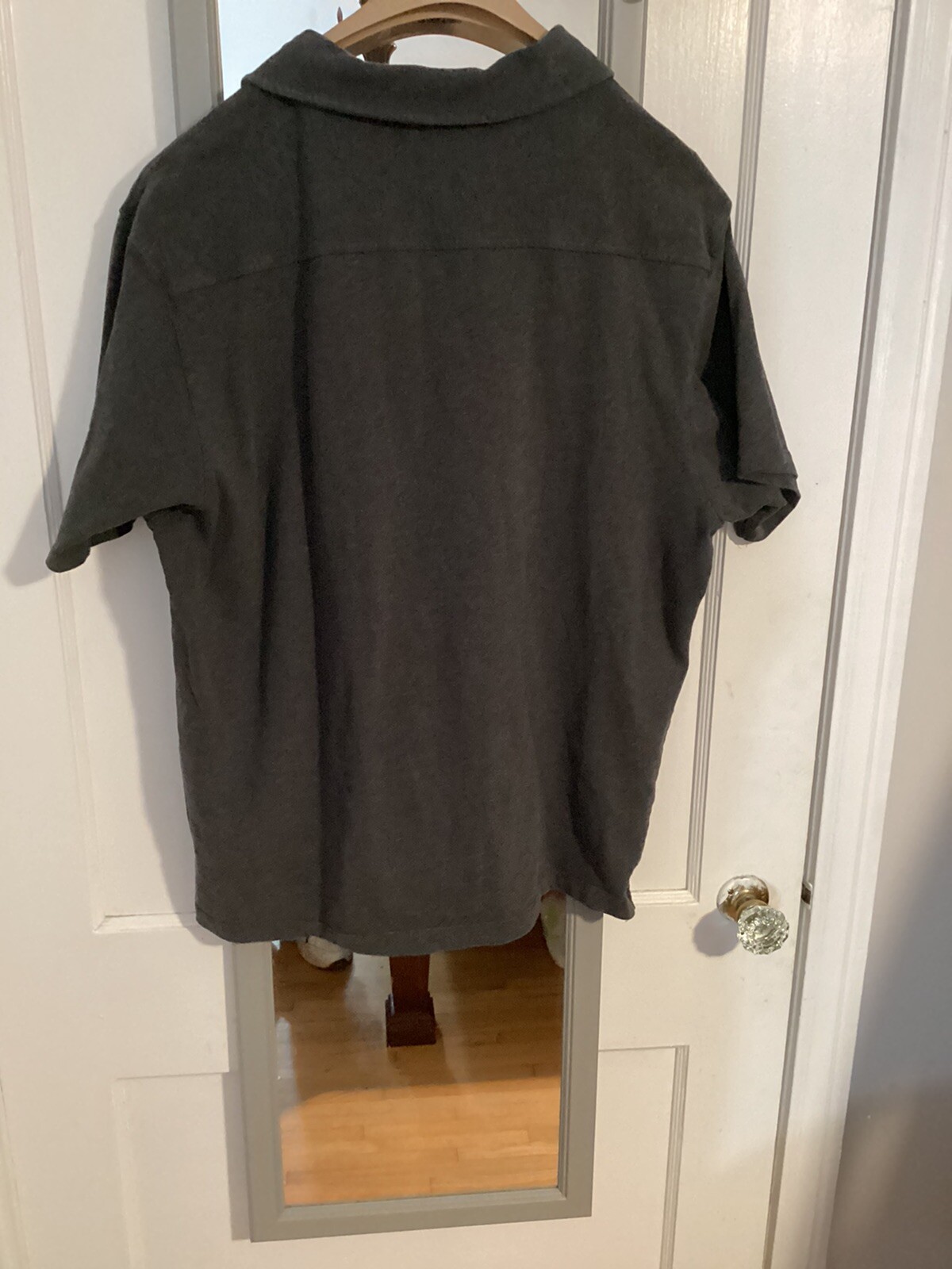 Gap Pull over three button gray shirt - image 2