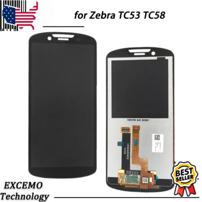 TC53 LCD Module with Touch Screen Digitizer Assembly for Zebra TC53 TC58 Scanner