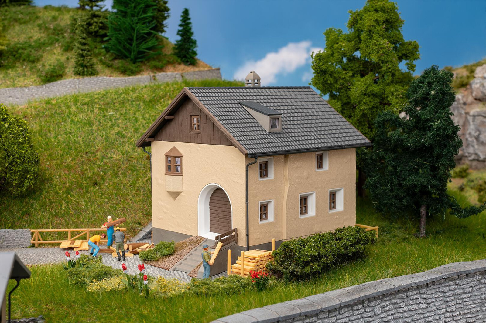 Faller HO 130633 Kleines Engadinerhaus NEU OVP