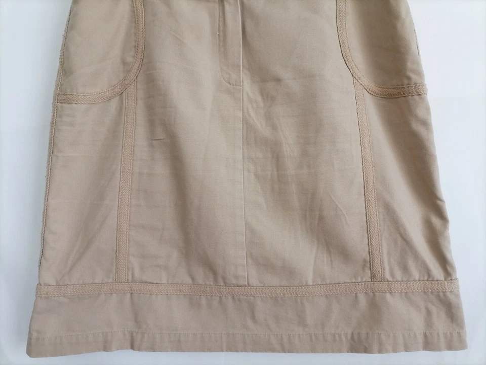 Falda lápiz recta Harve Benard beige tostado Cottagecore para mujer talla 12 Foto 4 de 4
