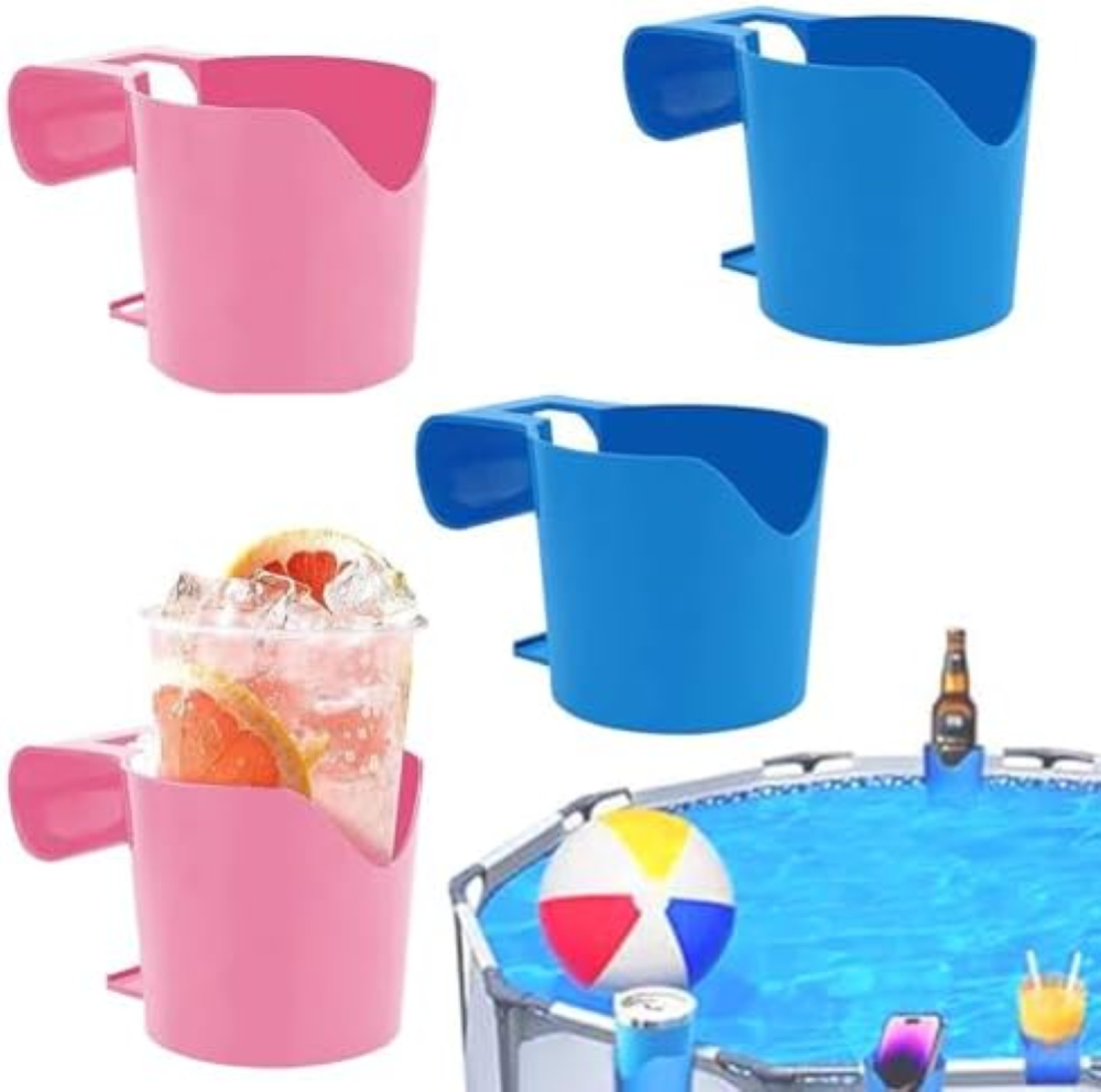 4 Pezzi Portabicchieri per Piscina Accessori Piscina, FORMVERSITY Accessori Pisc