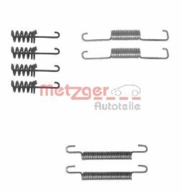 Original METZGER Zubehörsatz Feststellbremsbacken 105-0774 für Mercedes-Benz VW