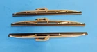 New Set of 3 Stainless Finish Wiper Blades for MGB 1969-1980 For Original Arms