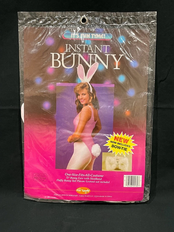 Brand New Vintage Instant Bunny Rabbit Ears Headband Tail Costume by Fun World - Image 1 of 3