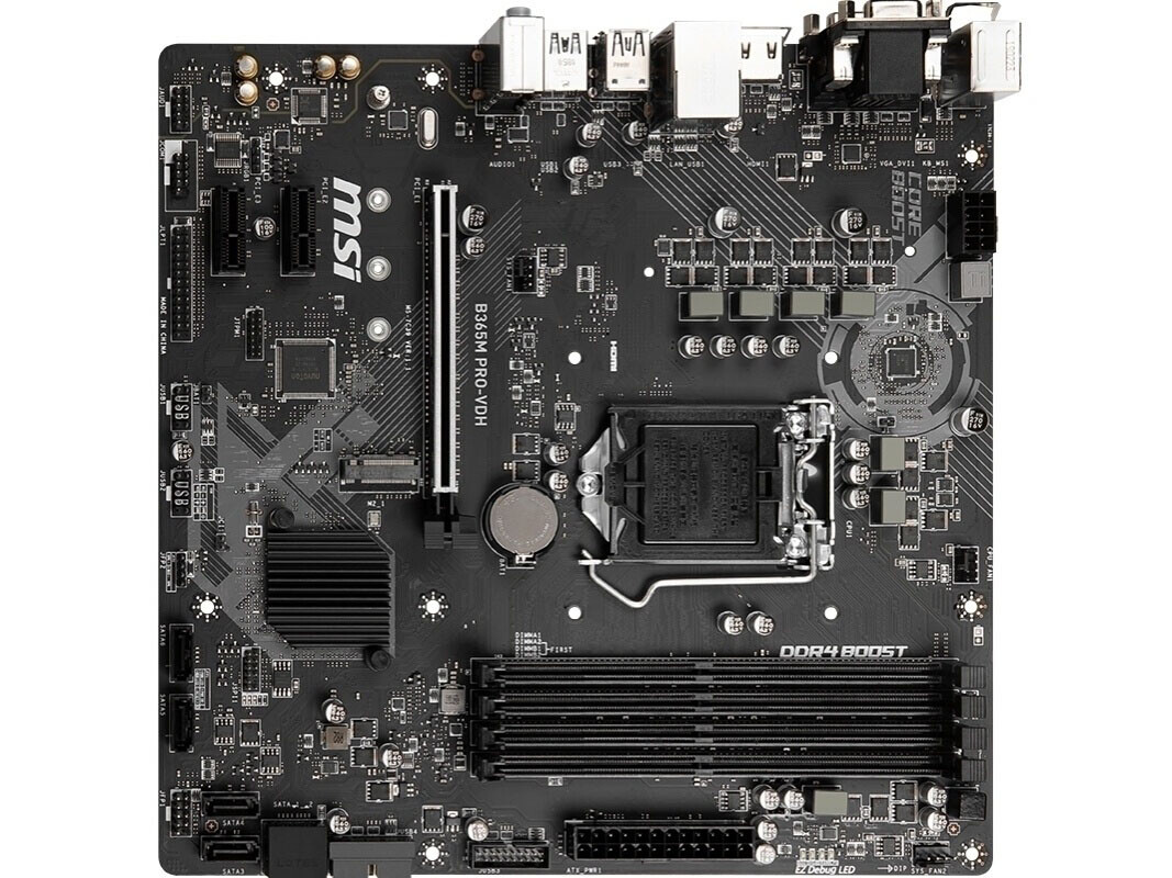 For MSI B365M PRO-VDH motherboard LGA1151 DDR4 64G VGA+DVI+HDMI M-ATX  Tested ok