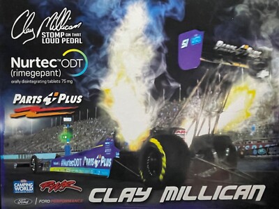 VRHTF NHRA VTG ''CLAY MILLICAN PARTS PLUS TOP FUEL DRAGSTER'' HAND OUT