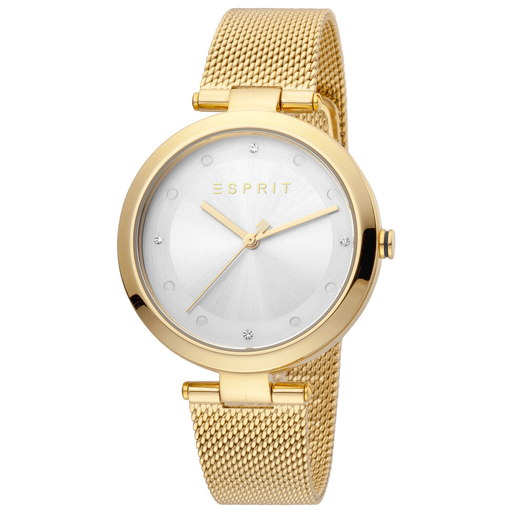 Esprit Uhr ES1L165M0065 Damenuhr Edelstahl Gold Milanaise