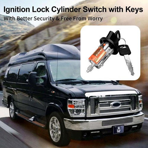 924-724 Ignition Switch Lock Cylinder w/ Keys Fits Ford F150 F250 F350 Ranger - Picture 6 of 7