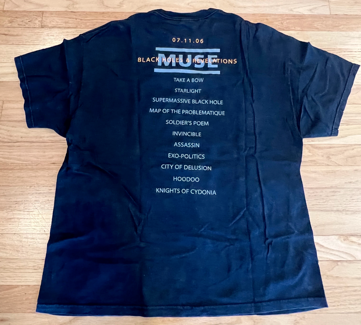 Vintage Muse T-Shirt 2006 Promo Tour Black Holes And Revelations