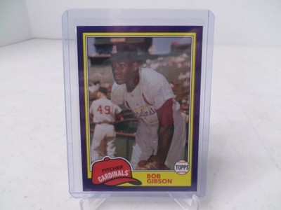 2018 Topps Archives #204 Bob Gibson Purple Frame #157/175 - St. Louis Cardinals
