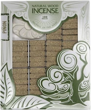 Pinon Natural Wood Incense - 100 Bricks Plus Burner - Incienso De Santa Fe USA