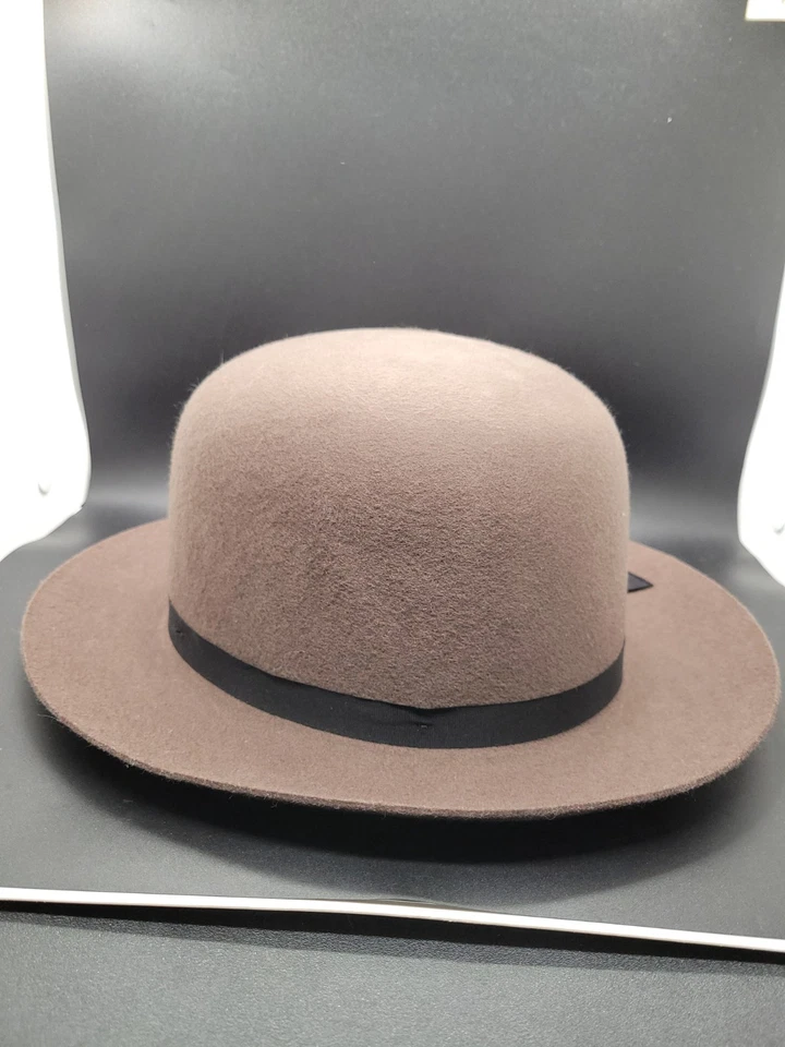 Clásico Vintage Brooks Brothers Bowler/Derby Marrón Aprox Talla 7 1/4 Mediano Foto 3 de 4