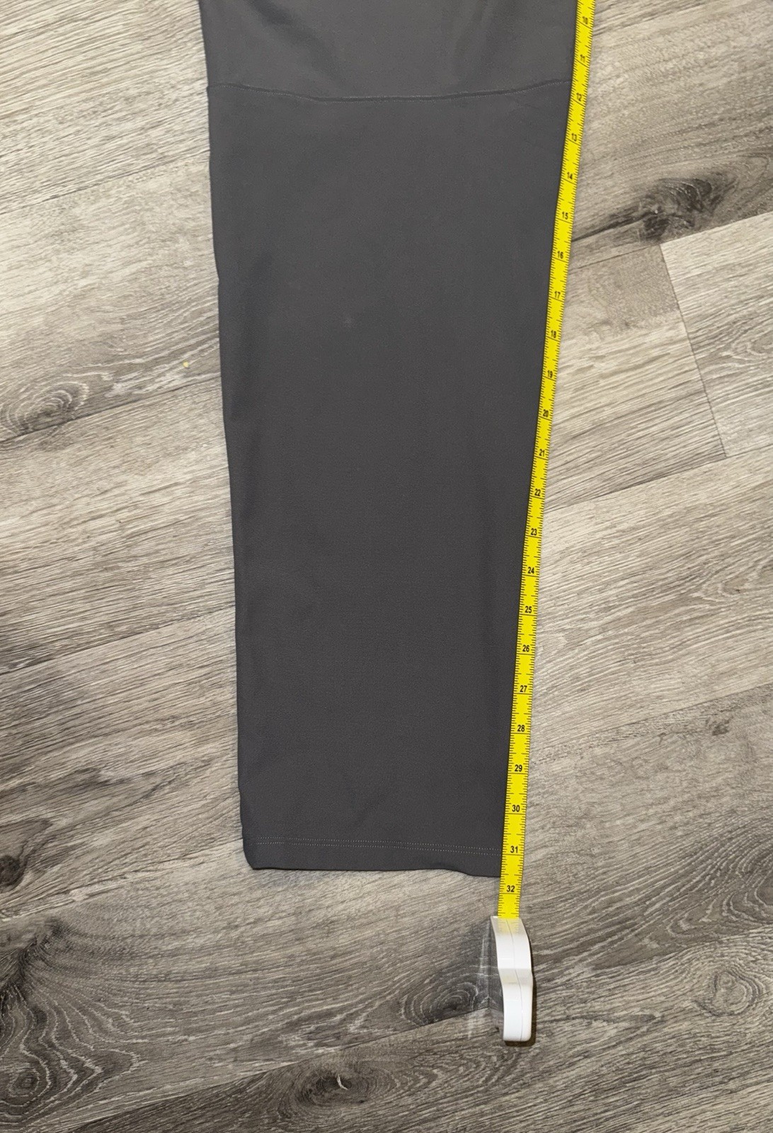 Lululemon Gray Casual Pants Solid Pattern Button … - image 4