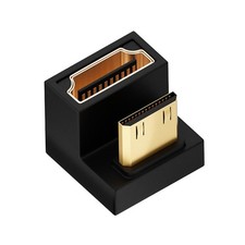 U Shape Mini HDMI Male To HDMI Female Adapter 8K Mini HDMI Male To 180 Degree