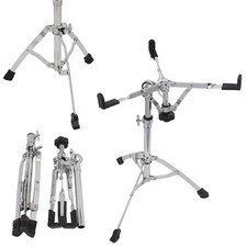 New Silver Snare Drum Stand - Heavy Duty Hardware Percussion