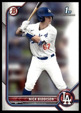2022 Bowman Draft #BD-165 Nick Biddison