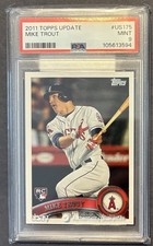 2011 TOPPS UPDATE #US175 MIKE TROUT ROOKIE RC PSA 9