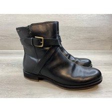 ECCO Gore-Tex Womens Black Leather Moto Boots...