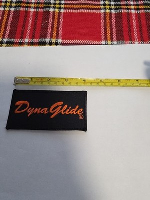 Harley Davidson dyna glide iron on sew On 4.0 x 2 inch patch new