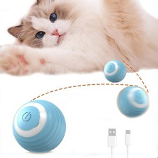 Trumoon Interactive Cat Toy, Automatic 360 Self-Rotating Rolling Ball for Indoor