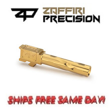 Zaffiri G19 Barrel, 9mm, Flush and Crown, TiN Gold NEW  ZP.19BG