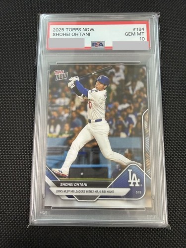 2025 TOPPS NOW SHOHEI OHTANI#184 PSA10 Los Angeles Dodgers Baseball Trading Card