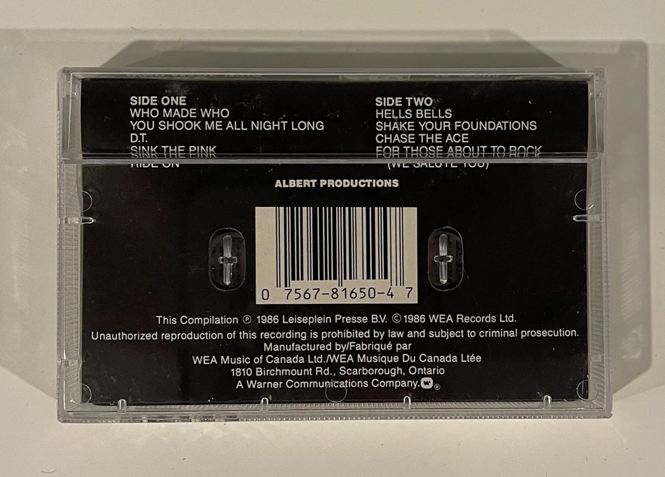 AC/DC - Who Made Who - Cassette Tested Hard Rock Maximum Overdrive Angus Young - Image 3 of 4