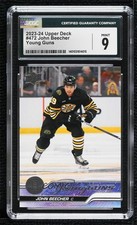 2023-24 Upper Deck Series 2 Young Guns John Beecher #472 CGC 9 Mint 10ft