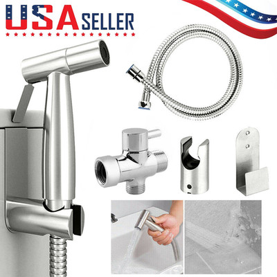 Hand Held Toilet Bidet Sprayer Bathroom Shower Water Spray Head w/1.5m Hose Part