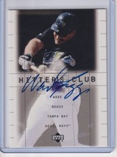 2000 Upper Deck HItter's Club Autograph #WB Wade Boggs Auto ON CARD