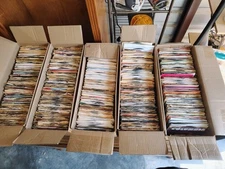  100 - 7" - 45 rpm Records  Bulk Lot. see description