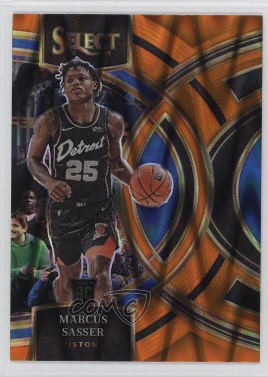 2023 Panini Select Premier Level Orange Tectonic Prizm Marcus Sasser #114 1k9t