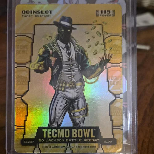 Tecmo Bowl Bo Jackson Battle Arena Coinslot GC237 Glow Holo 2026