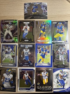 Los Angeles Rams 22 Card Lot - Puka Nacua, Kyren Williams, Adams, Stafford, RCs
