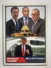 Donald Trump 2024 “47“ Custom ACEO Card Shutdown Sombrero Tears