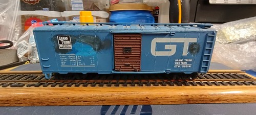 Coche acopladores de nudillos Grand Trunk Western 40' escala HO Lionel #595141 N/B | Condition: Used