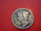 1934 P  Mercury Dime - decent album filler, actual coin in photo