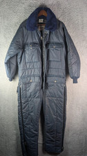 Vintage Walls Coveralls Mens Medium Blue Blizzard Pruf Insulated Workwear 80s