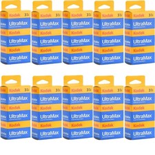 10x Kodak Ultramax 400 36 Exposure Color Print 35mm Film, 3 Pack  30 Rolls Film